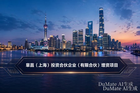 阜昌(上海)投资合伙企业(有限合伙)增资项目