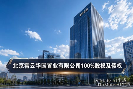 北京霄云华园置业有限公司100%股权及39852.47万元债权