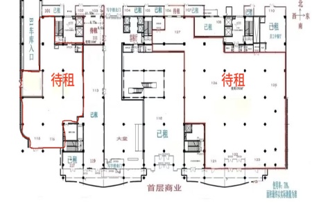 北京西城区1100㎡底商出租项目