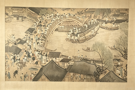 仿真《清明上河图》装饰画出售项目