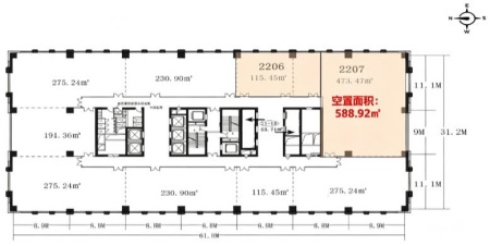 北京朝阳区CBD甲级写字楼四套办公房产出租项目