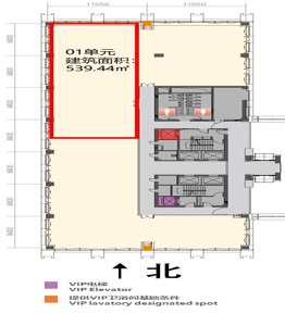 北京朝阳区540㎡办公房产出租项目